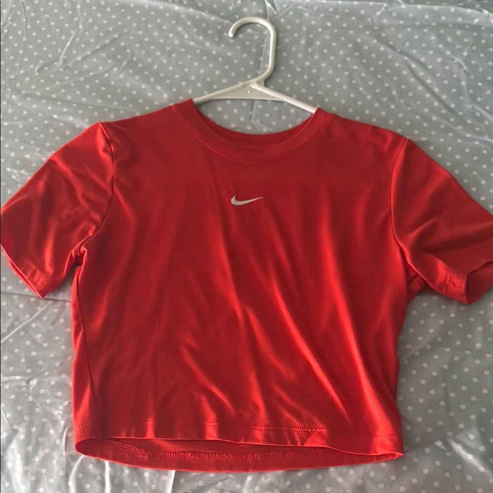 Nike Women's Red Crop Top